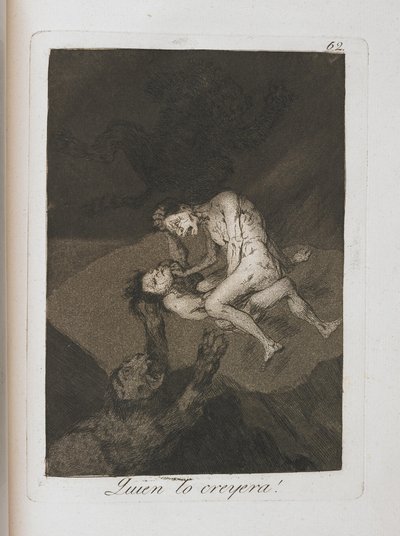 Prent uit Los Caprichos, 1797-1798 door Francisco de Goya